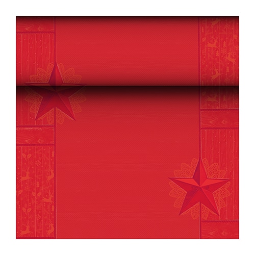 PAPSTAR, Tafellopers "ROYAL Collection" 24 m x 40 cm rood "Rising Star"