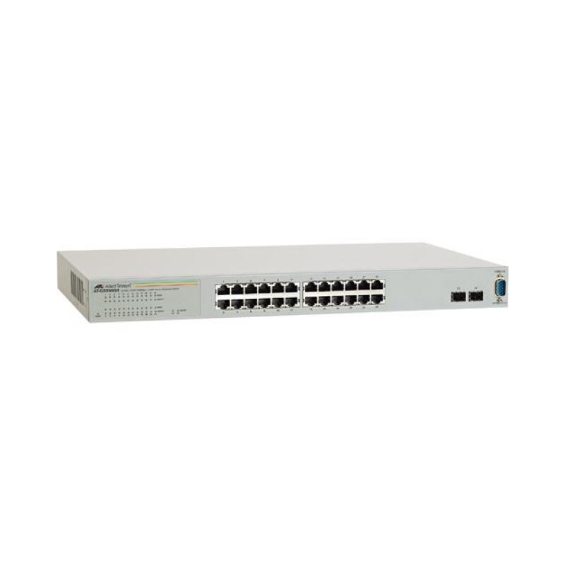 Allied Telesis AT GS950/24 WebSmart Switch verwaltet 24 x 10/100/1000 + 4 x Kombi-SFP Desktop -Rack montierbar