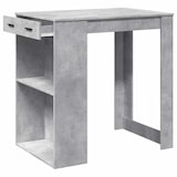 thumbnail of Table de bar gris béton 102x70x103,5 cm bois d'ingénierie Modèle Sirius Urban