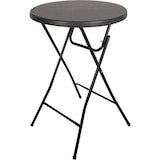 thumbnail of BRASQ Statafel Zwart ø80 x 110 cm - Bartafel - Vouwtafel - Inklapbaar van kunststof en metaal voor binnen en buiten