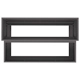 thumbnail of vidaXL Gartenblumentopf Schwarz 100 x 60 x 45 cm Stahl