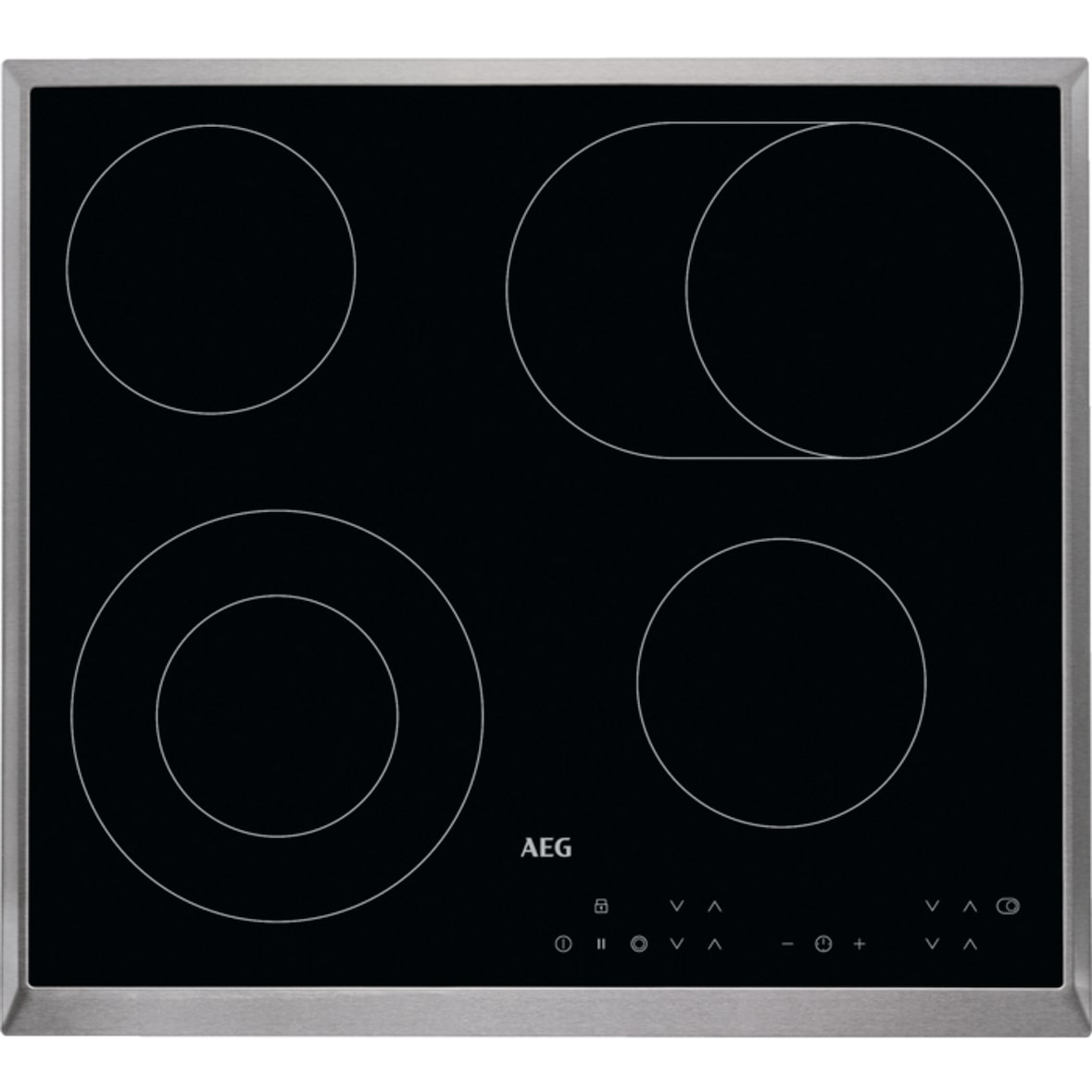 AEG HK634060XB 3000 Radiant Hob / Autarkes Glaskeramikkochfeld / 60 cm