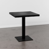 thumbnail of Bistrotisch 70x70 cm | Dunkle Holzoptik | Gusseisen Gestell Gastro Tisch