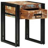 thumbnail of vidaXL Bijzettafel met lade 40x40x50 cm massief gerecycled hout zwart