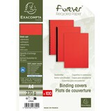 thumbnail of Exacompta 2782C 100er Packung Einbanddeckel, Evercover 270g/qm, Lederprägung, für DIN A4 Format - Rot