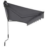 thumbnail of tectake Toldo con brazo articulado ORNELLA con soporte de pared - 250 x 200 cm gris oscuro