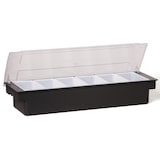 thumbnail of METRO PROFESSIONAL Boîte à ingrédients avec 6 inserts, polypropylène/polystyrène, 6 x 0.5 L, avec couvercle, noir/blanc