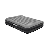 thumbnail of Bestway TriTech Doppelluftbett, Polyester/Viskose-Faser/PVC, 203x152x46 cm, mit antimikrobieller Oberfläche & integrierter Elektropumpe, grau/schwarz