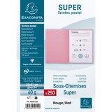thumbnail of EXACOMPTA Paquet de 250 sous-chemises SUPER 60 en carte 60 grammes coloris Rouge