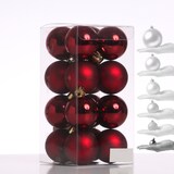 thumbnail of Christbaumkugeln Weihnachtskugeln bruchfest D: 4cm weinrot 16er Set