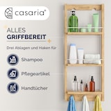 thumbnail of CASARIA® Duschregal hängend Holz mit 3 Ablagen
