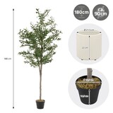 thumbnail of ML-Design – Künstlicher Olivenbaum – 180 cm | mit Früchten, Naturholzstamm, im Topf, Kunstpflanze Indoor & Outdoor
