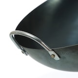 thumbnail of WOK Pfanne für Gasherd Grill D: 32cm Eisen mit Holzgriff Schwenkgriff