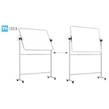 thumbnail of Mobiles Board, Serie: TM Idea/Flex – mit doppelseitiger Whiteboard-Oberfläche, drehbar, 120×90 cm