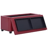 thumbnail of Helloshop26 - Panca/sgabello/contenitore ottomano 87 cm materiale sintetico rosso bordeaux 3002087