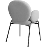 thumbnail of Stuhl Scandi gepolstert, Bouclé-Stoff  2er Sethellgrau