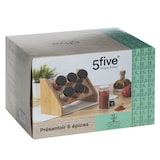 thumbnail of FIVE - Porta-tempero de bambu para 6 potes