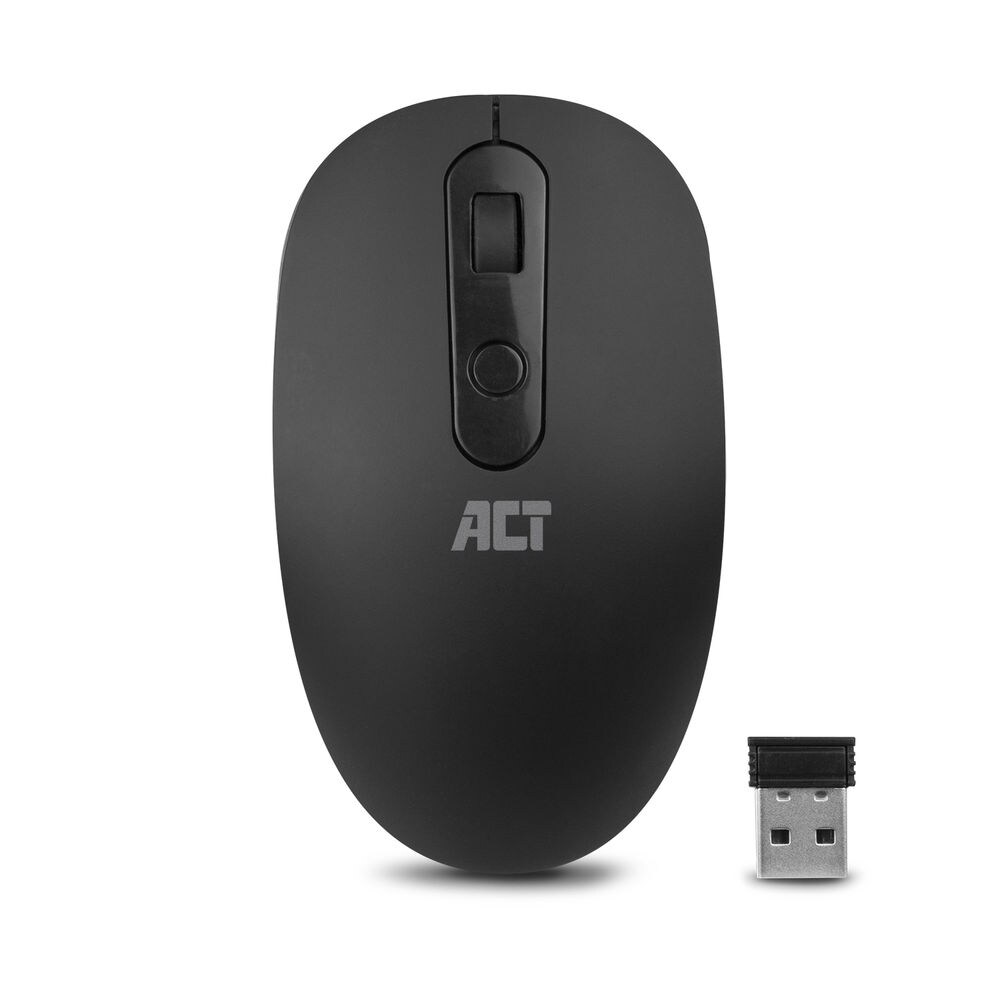 ACT AC5110 Draadloze Muis | 1200 DPI | Nano Ontvanger |  Zwart