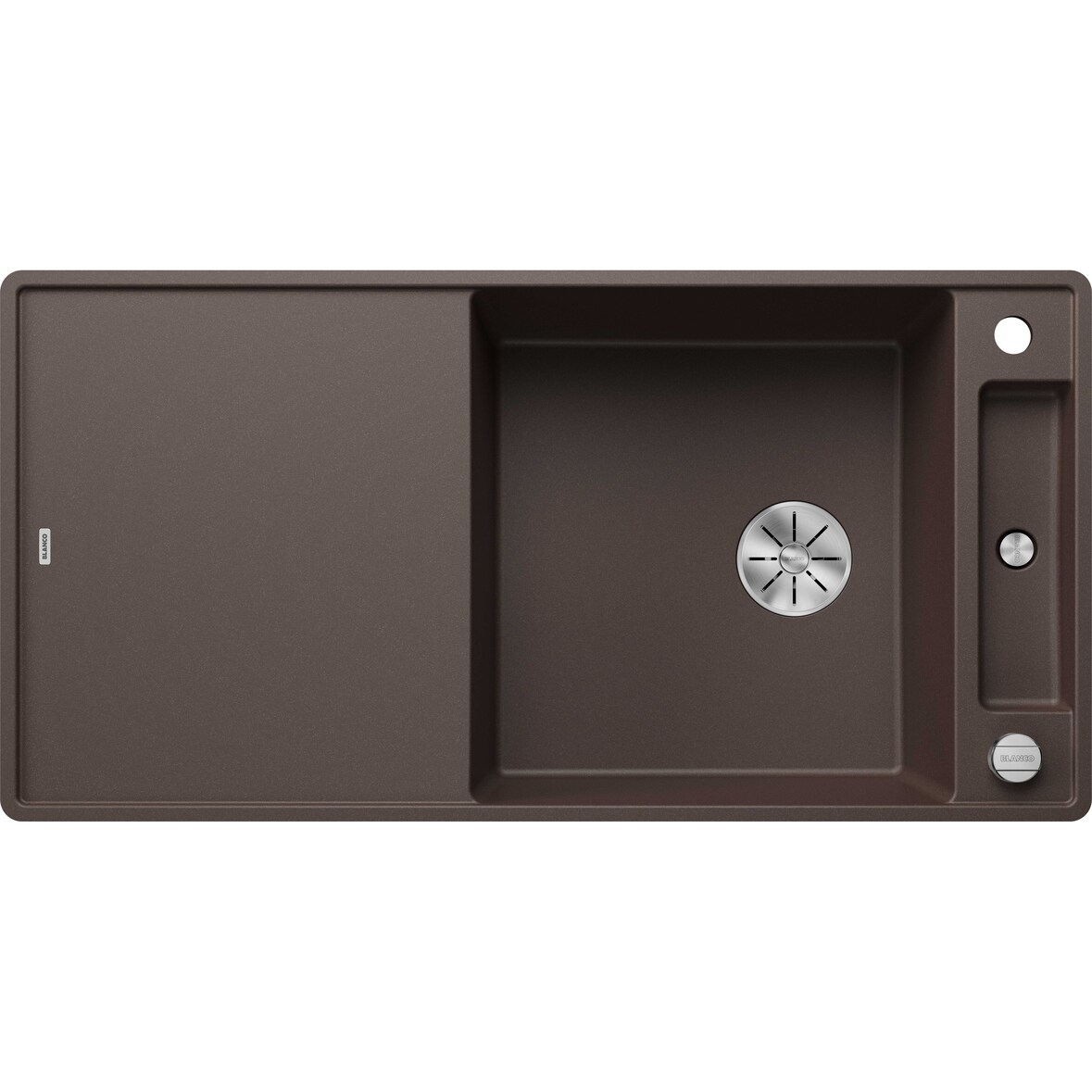 BLANCO AXIA III XL 6 S-F Einbauspüle SILGRANIT cafe ab 60 cm mit Brett
