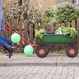 thumbnail of Relaxdays 4x Sackkarrenrad, pannensicher, Vollgummi, 4.10/3.50-4", Kunststofffelgen, bis 150 kg, 260x85 mm, schwarz-rot