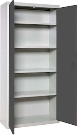 thumbnail of SimonRack Armario Metálico Garaje, 4 Estantes, 2 Puertas, 1800x600x400 mm, Armario Oficina, Amario Multiusos, Gris/Antracita - Simonlocker