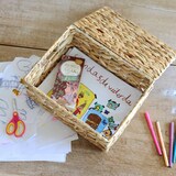 thumbnail of HMF Aufbewahrungskorb mit Deckel, 3er-Set, Korb geflochten aus Wasserhyazinthe, Klein, Mittel, Groß