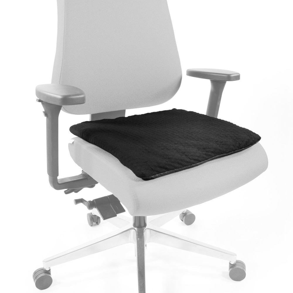 Zitkussen MEDISIT I anti-slip met gelkralen Lycra zwart hjh OFFICE