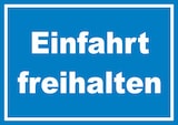 thumbnail of Einfahrt freihalten Schild weiß-blau A1 (594x841mm)