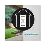 thumbnail of Verrou pour porte d'entrée Mirage à bouton et cylindre 45 mm