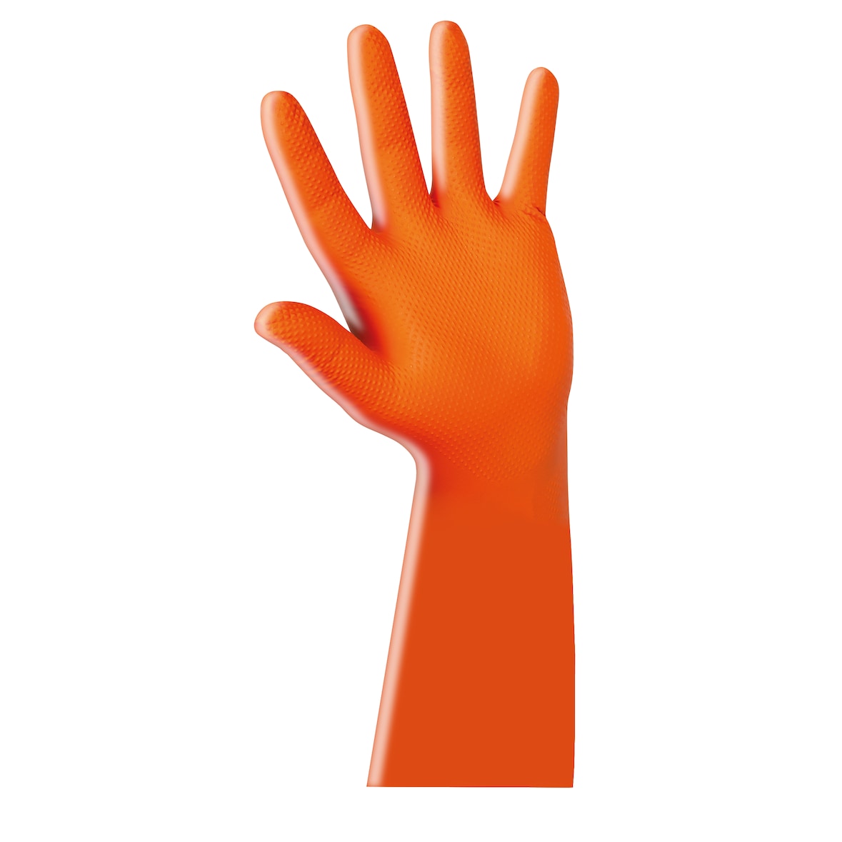 Luvas nitrilo laranja Flash diamante - Tamanho XL - Caixa com 50 luvas