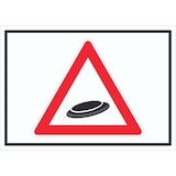 thumbnail of Achtung Frisbee Schild Symbol A3 (297x420mm)