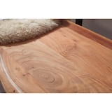 thumbnail of WOHNLING Esszimmerbank GAYA 180cm Essbank mit Lehne Baumkante Sitzbank Bank Holz