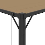 thumbnail of vidaXL Pergola mit Lamellendach 3x4 m Taupe Stoff und Aluminium