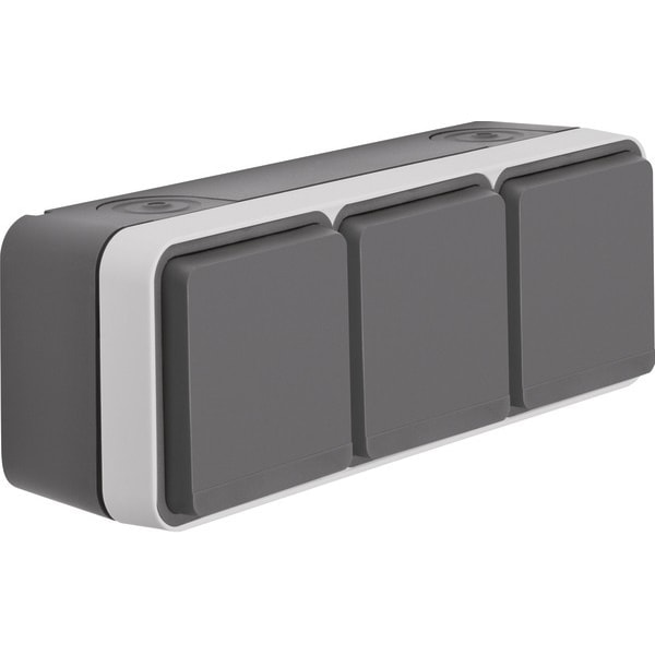 Berker 3fach-Steckdose lgr 6768833515