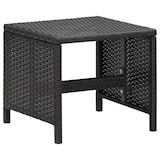 thumbnail of vidaXL Gartenhocker 4 Stk. mit Sitzkissen Poly Rattan Schwarz