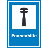 thumbnail of Pannenhilfe Aufkleber A5 (148x210mm)