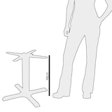 thumbnail of Bolero tafelonderstel met gietijzeren kruisvoet, 48 cm hoog