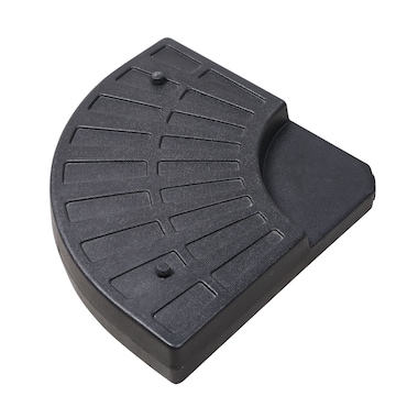 METRO Professional Base para guarda-sol, betão/plástico, 65 x 49 cm, preto