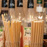 thumbnail of Pailles droites en carton kraft 20 cm Ø 6 mm par 100