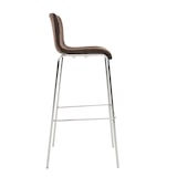 thumbnail of Barhocker Hover Stoff 4-Fuß Gestell braun/chrom