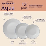 thumbnail of San Ignacio - Juego de Vajilla de de 24 Piezas Blanco con Borde Azul
