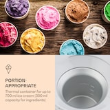 thumbnail of Schneeflöckchen Eiscremebereiter thermoelektrisch 700ml leise weißWeiß