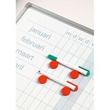 thumbnail of PROREGAL Horitontal-Jahresplaner Whiteboard Slim inkl. 12 magnetische Tagesstreifen, HxB 90x120cm, 8mm-Platte, inkl Befestigungsmaterial & Stiftablage