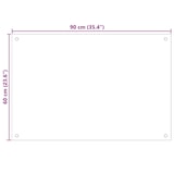 thumbnail of vidaXL Küchenrückwand Transparent 90×60 cm Hartglas