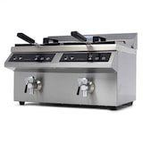 thumbnail of Friteuse - 2 x 8 L - 2 paniers - induction - avec robinet de vidange