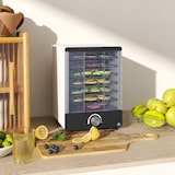 thumbnail of HOMCOM deshidratador de alimentos 350W deshidratador con 7 bandejas temperatura ajustable 40-70 ℃ para frutas verduras golosinas para mascotas blanco