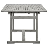 thumbnail of Garten-Esstisch VEGO Grau (150-200)x100x75 cm Massivholz Akazie Eckig | Gartentisch Holz klappbar Outdoortisch Terrassentisch verstellbar