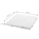 thumbnail of GILAC Caillebotis 500x500 épaisseur 50 mm - Blanc G402121