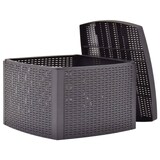 thumbnail of Mesa auxiliar de plástico color moca 54x54x36,5 cm