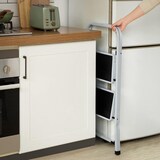 thumbnail of Escadote, Escadote Dobrável com 2 Degraus, Fecho de Segurança, até 150 kg, (2 Degraus Branco 87-82x55x46,5cm)